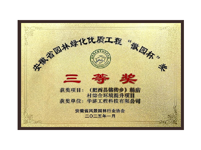 景德镇荣获2025“徽园杯”奖三等奖